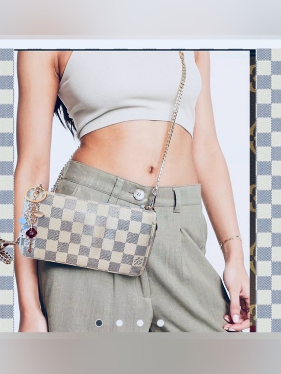Louis Vuitton Handbags - Louis Vuitton AZUR DAMIER zippy wallet vintage with unbranded chain removable